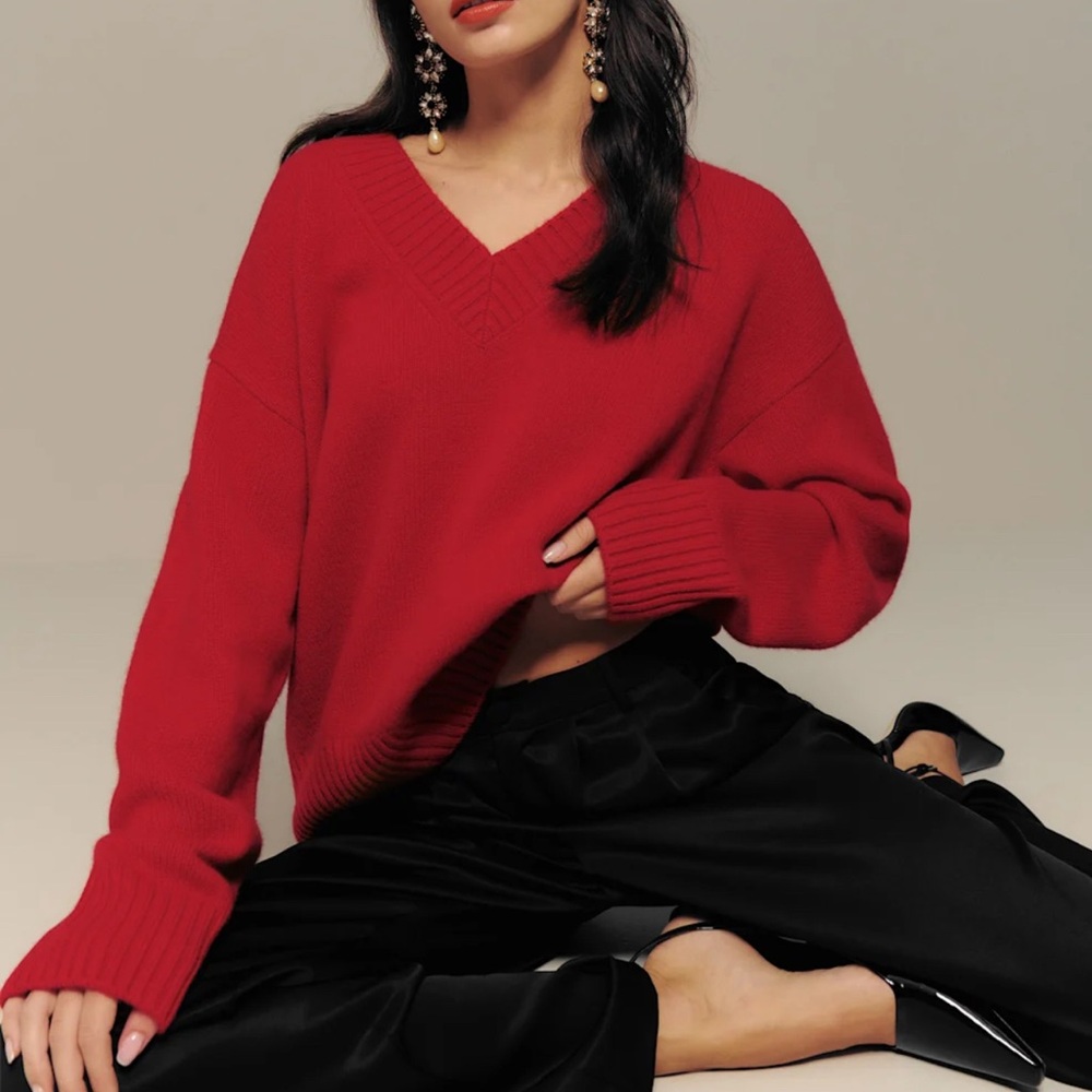 REFORMATION JADEY CASHMERE SWEATER ❤️